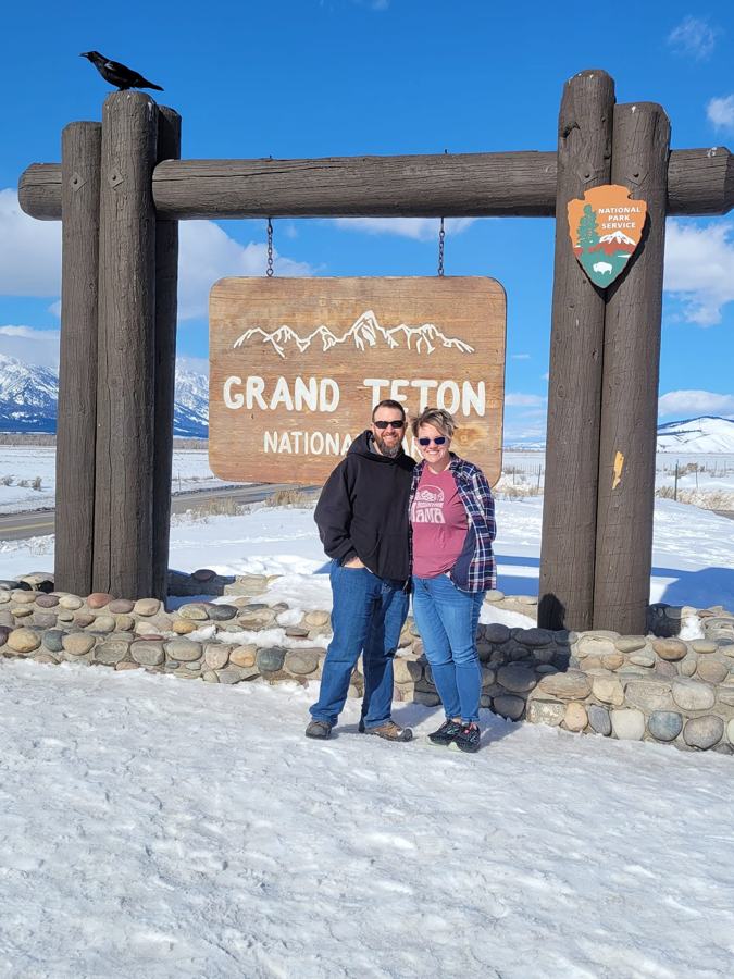 Candy and Ryan at Grand Teton National Park